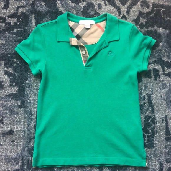 burberry polo shirt kids green